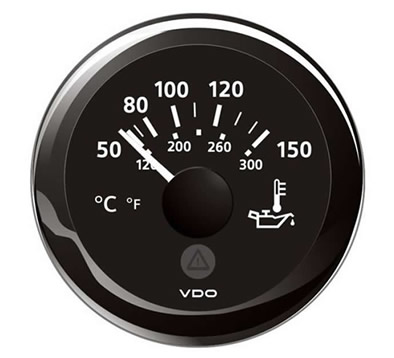 VDO ViewLine Engine Oil Temperature Gauge